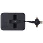 Be Mix Câble rétractable 3 en 1 avec Micro USB, USB-C et Lightning