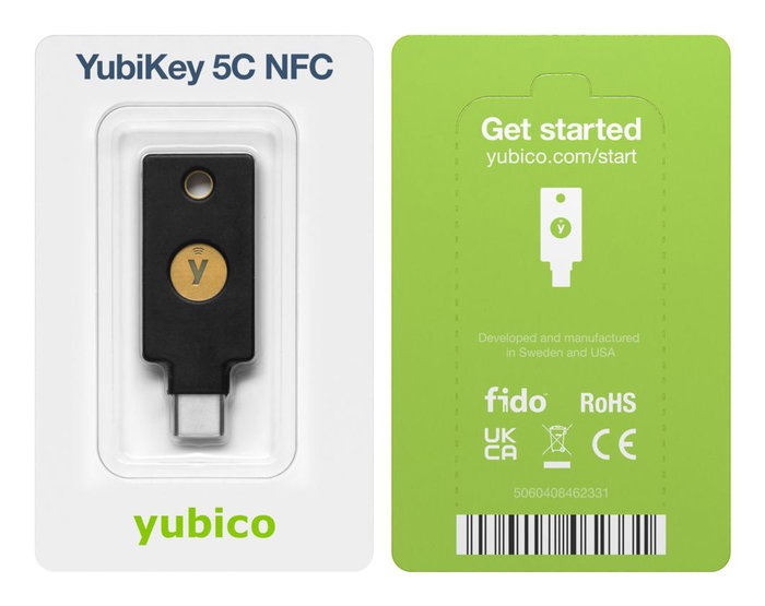 Yubico YubiKey 5C NFC USB-C Noir