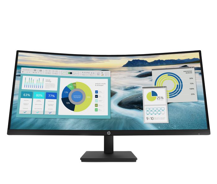 HP P34hc - Écran PC incurvé 34 pouces (86,4 cm) WQHD 3440x1440 21:9, 250 cd/m2, 5ms, 178°/178°, 3000:1, USB-C, réglable HP P34hc - Écran PC incurvé 34 pouces (86,4 cm) WQHD 3440x1440 21:9, 250 cd/m2, 5ms, 178°/178°, 3000:1, USB-C, réglable