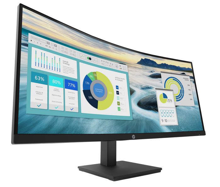 HP P34hc - Écran PC incurvé 34 pouces (86,4 cm) WQHD 3440x1440 21:9, 250 cd/m2, 5ms, 178°/178°, 3000:1, USB-C, réglable HP P34hc - Écran PC incurvé 34 pouces (86,4 cm) WQHD 3440x1440 21:9, 250 cd/m2, 5ms, 178°/178°, 3000:1, USB-C, réglable