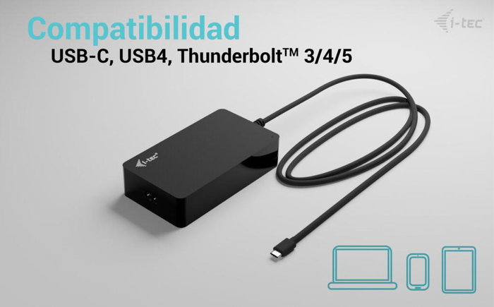 i-Tec CHARGER-C140W Chargeur d'ordinateur portable 140 W USB-C