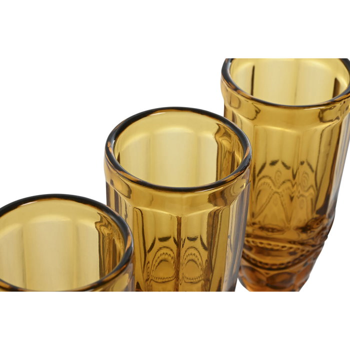 Set de Verres Home ESPRIT Ambre Verre 150 ml (6 Unités) Set de Verres Home ESPRIT Ambre Verre 150 ml (6 Unités)