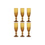 Set de Verres Home ESPRIT Ambre Verre 150 ml (6 Unités)