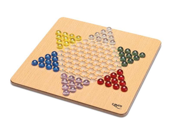 Cayro Damas Chinas en Bois avec Boîtier Métallique - Jeu de Société en Espagnol pour 2 Joueurs Cayro Damas Chinas en Bois avec Boîtier Métallique - Jeu de Société en Espagnol pour 2 Joueurs