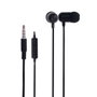 Fonestar X3 - N Écouteurs Intra-auriculaires avec Microphone, Aluminium, Câble Anti-nœuds, Jack 3,5 mm, Noir