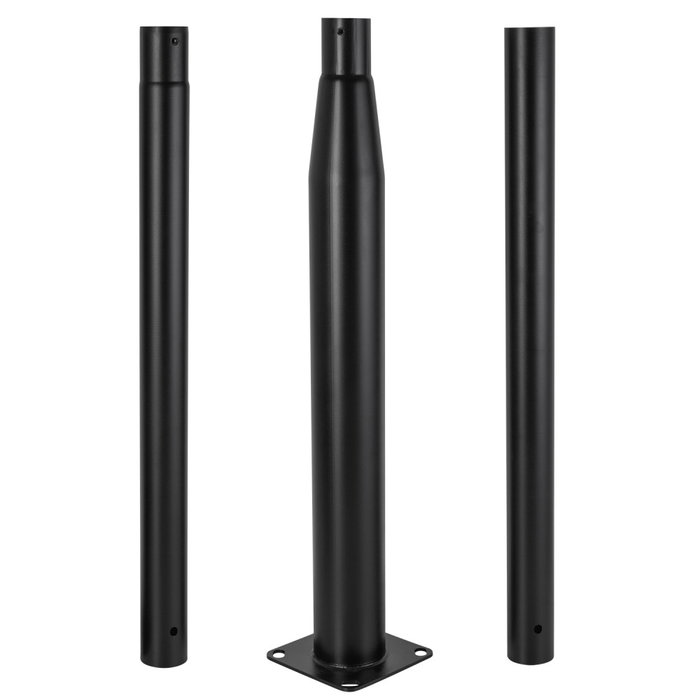 Colonne de lampadaire 3M détachable noir Colonne de lampadaire 3M détachable noir
