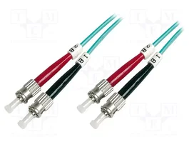 DIGITUS Patch cord en fibre optique OM3 ST/UPC duplex 10m