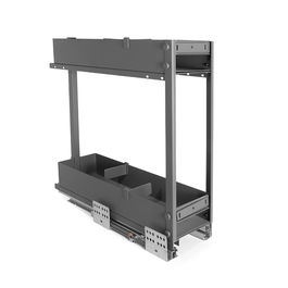 HERRAJES ALK Botellero Extraíble Bacan M150/M300 avec 2 Bandejas Finition Anthracite