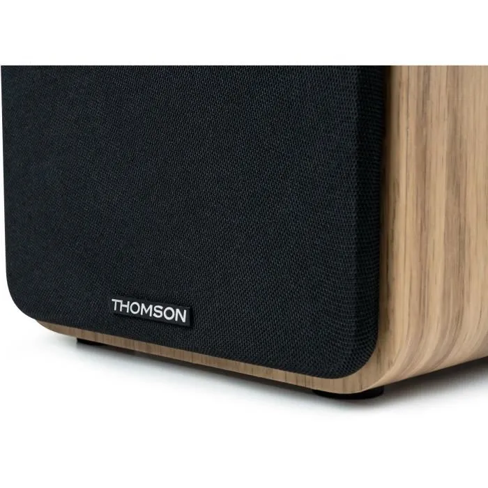 Thomson WS602DUO Ensemble 2 Enceintes avec Caisson Bois 100W Bluetooth 5.0 Sorties RCA Bois Clair Thomson WS602DUO Ensemble 2 Enceintes avec Caisson Bois 100W Bluetooth 5.0 Sorties RCA Bois Clair