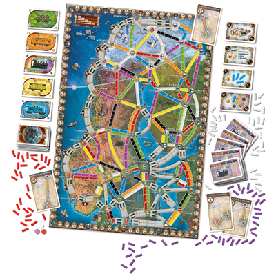Asmodee DW720837 Jeu de société Aventuriers du Rail Aurora Boréal – Version espagnole – Jeu de plateau pour 2 à 5 joueurs