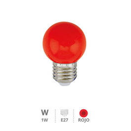 GSC Evolution Ampoule LED sphérique 1W E27 Rouge