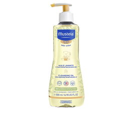 Mustela Huile Nettoyante pour Peaux Sèches 500 ml - Nettoyage Délicat, Hydratation Prolongée, Protection de la Peau