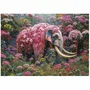 Educa Puzzle 1000 pièces - Éléphant Floral, Jeu de patience, Âge 10 ans minimum, Colle incluse, Multilingue (Français, Espagnol, Anglais, Portugais)