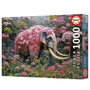 Educa Puzzle 1000 pièces - Éléphant Floral, Jeu de patience, Âge 10 ans minimum, Colle incluse, Multilingue (Français, Espagnol, Anglais, Portugais)