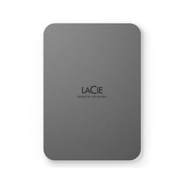 LaCie Mobile Drive Secure Disque Dur Externe 2TB USB-C Gris Portable avec Sauvegarde Automatique