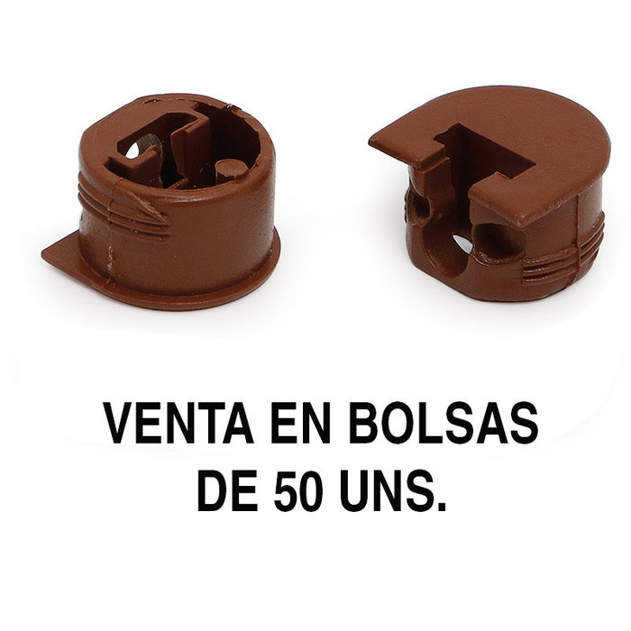 HERRAJES ALK - Soporte cazoleta de luna, 50 unités, finition blanc