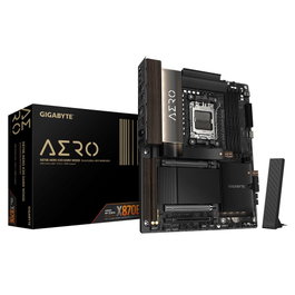 Gigabyte X870E AERO X3D DARK WOOD Carte Mère ATX AMD X870E DDR5 PCIe 5.0 Wi-Fi 7 USB4