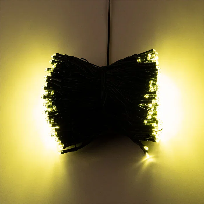 HO Guirnalda LED Exterior 50M [HO-XMAS-073-IP65-50M-WW] - Guirnalde LED pour extérieur, 8 modes, IP65, 50 mètres