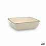 Quid Cazuela Carrée Grès Cocco 20x16,5x4,5 cm (12 Unités)