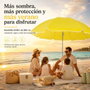JugaToys Ombrelle Polinylon Jaune 200cm