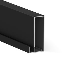 HERRAJES ALK Profil Aluminium Siria Noir Mat 3.25m pour Vitrines