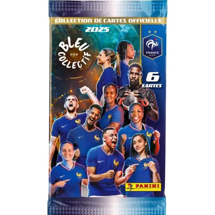 Panini FOOTBALL FEDERATION 2025 TC - Blister avec 3 pochettes + 1 offerte (24 cartes) - Collection équipes de France masculine et féminine