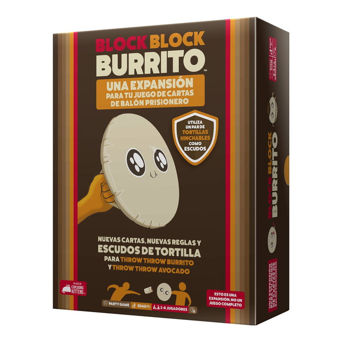 Exploding Kittens EKITTB03ES Block Block Burrito Jeu de Cartes Action Stratégie dès 7 Ans Exploding Kittens EKITTB03ES Block Block Burrito Jeu de Cartes Action Stratégie dès 7 Ans