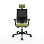 Piqueras Y Crespo Bormate Chaise de Bureau Vert Olive et Noir avec Mécanisme Asynchrone