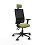 Piqueras Y Crespo Bormate Chaise de Bureau Vert Olive et Noir avec Mécanisme Asynchrone