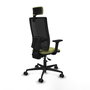 Piqueras Y Crespo Bormate Chaise de Bureau Vert Olive et Noir avec Mécanisme Asynchrone