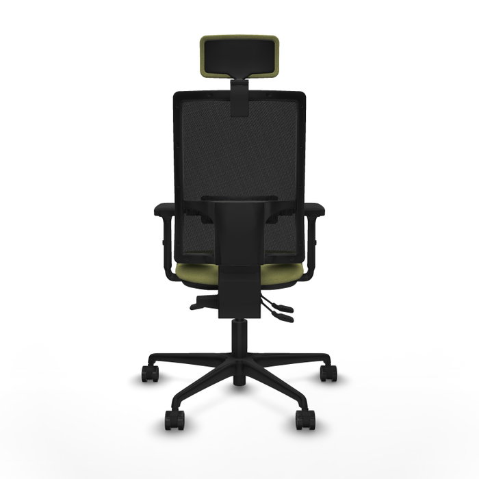 Piqueras Y Crespo Bormate Chaise de Bureau Vert Olive et Noir avec Mécanisme Asynchrone Piqueras Y Crespo Bormate Chaise de Bureau Vert Olive et Noir avec Mécanisme Asynchrone