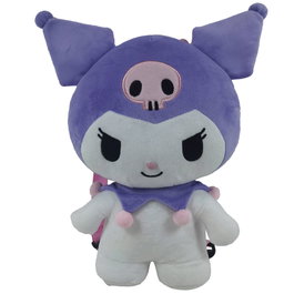 CYP BRANDS Sac à dos en peluche 3D Kuromi Hello Kitty