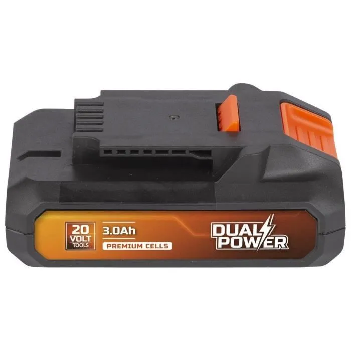 Dual Power POWDP9023 Batterie 20 V 3000 mAh 54 Wh pour outils de bricolage sans fil avec indicateur LED de puissance