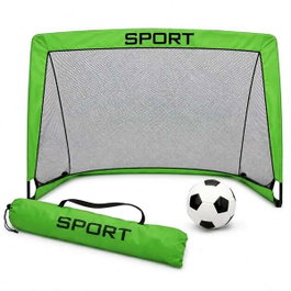 Jugatoys Portería de Fútbol avec ballon, gonfleur et sac de transport