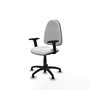 PIQUERAS Y CRESPO Chaise de bureau Algarra, tissu blanc, mécanisme de contact permanent