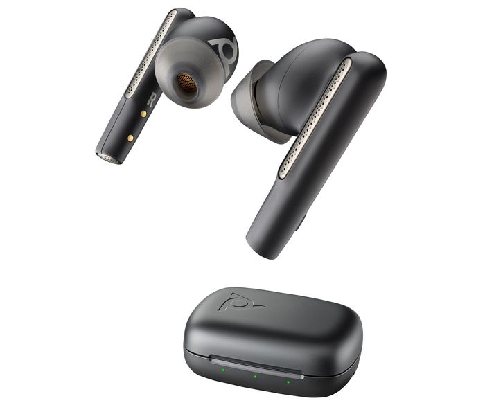 Poly Voyager Free 60 UC Écouteurs Bluetooth ANC Noir Charbon avec Adaptateur USB-C BT700 et Étui de Charge