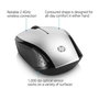 HP Souris sans fil 200, pour gaucher et droitier, capteur optique 1000 ppp, technologie LED rouge, connexion USB