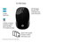 HP Souris sans fil 200, pour gaucher et droitier, capteur optique 1000 ppp, technologie LED rouge, connexion USB