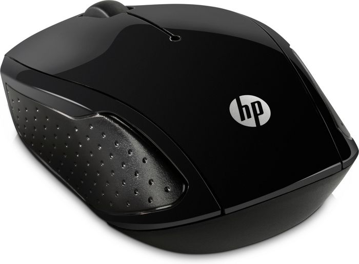 HP Souris sans fil 200, pour gaucher et droitier, capteur optique 1000 ppp, technologie LED rouge, connexion USB