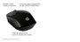 HP Souris sans fil 200, pour gaucher et droitier, capteur optique 1000 ppp, technologie LED rouge, connexion USB