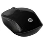 HP Souris Sans Fil 200 - Noir, Souris PC sans fil 2.4 GHz avec capteur 1000 DPI, 3 boutons, LED, Compatible Ordinateur Portable