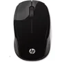 HP Souris Sans Fil 200 - Noir, Souris PC sans fil 2.4 GHz avec capteur 1000 DPI, 3 boutons, LED, Compatible Ordinateur Portable