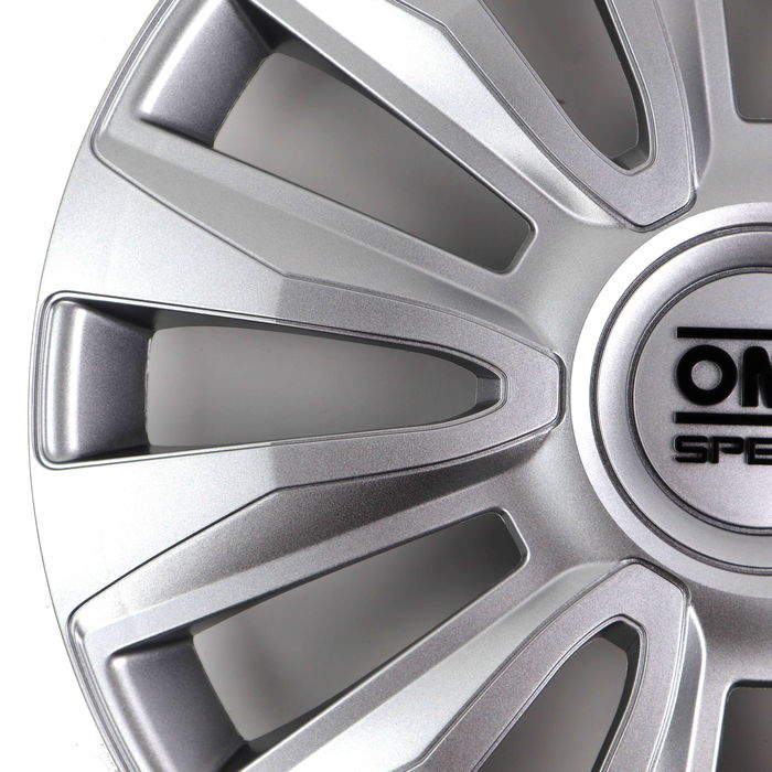 Omp OMPS07011602 Jeu De 4 Enjoliveurs Magnum 16 Pouces Argent