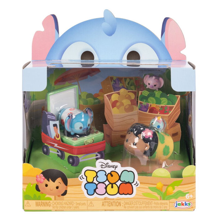 JAKKS PACIFIC Figurine Story Moment Tsum Tsum Stitch de Disney - Collection de personnages empilables JAKKS PACIFIC Figurine Story Moment Tsum Tsum Stitch de Disney - Collection de personnages empilables