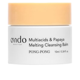 Ondo Beauty 36.5 Baume Nettoyant MULTIACIDES & PAPAYE 10 ml - Demaquillage Vegan, AHA/PHA, Yuzu, Exfoliant Doux