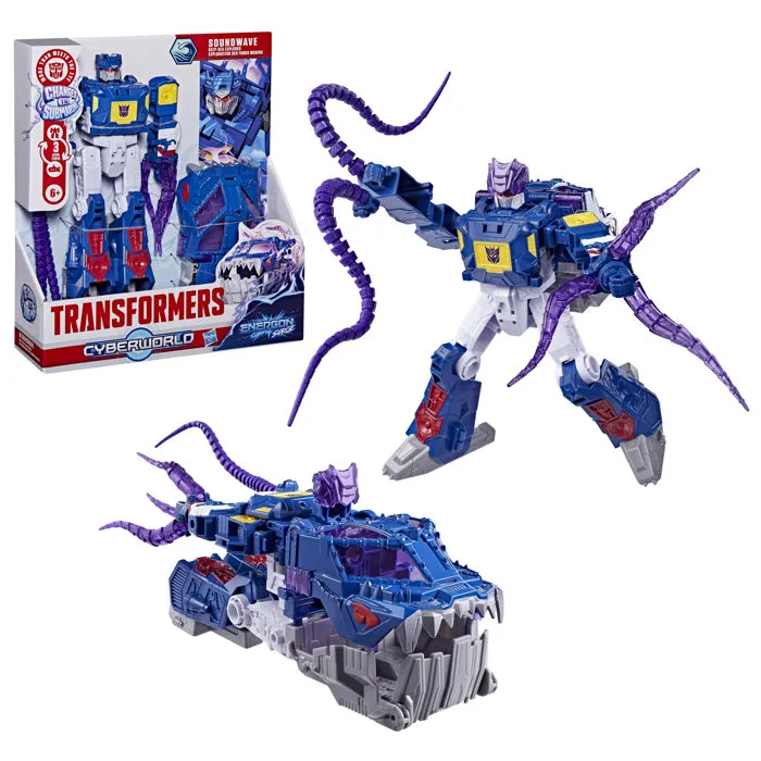 Hasbro Transformers CYBERWORLD Energon Surge Soundwave Explorateur des fonds marins
