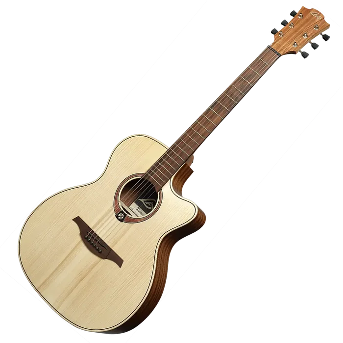 LAG Tramontane 70 A/E Guitare Folk Électroacoustique Auditorium Cutaway Table Épicéa Massif Naturel LAG Tramontane 70 A/E Guitare Folk Électroacoustique Auditorium Cutaway Table Épicéa Massif Naturel
