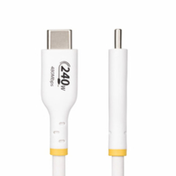 Câble USB Startech USB2EPR1MW Blanc 1 m