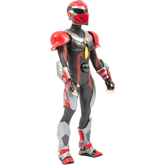 Gormiti Figurine Articulée 27 cm - Scion avec Projecteur Feu - Zane - Série TV - Effets Métalliques - GRV053 - à partir de 4 ans