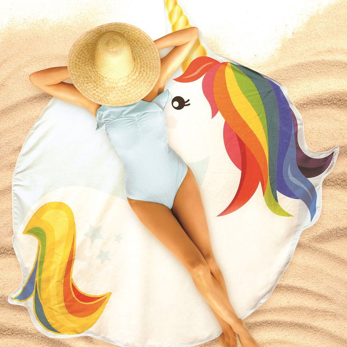 Jet Lag Serviette de plage Licorne